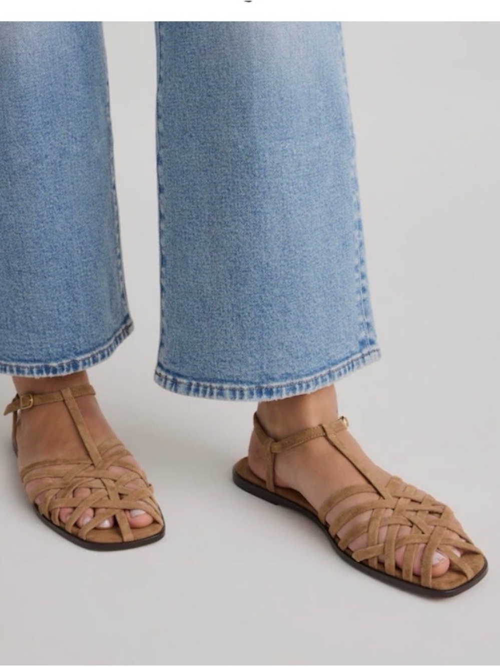 Madewell The Milano Fisherman Sandal in Suede - Picture 3 of 5